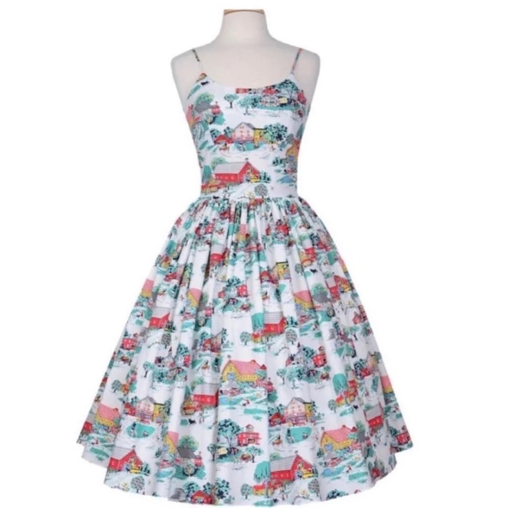 Bernie Dexter Heartland Farm Print Dress